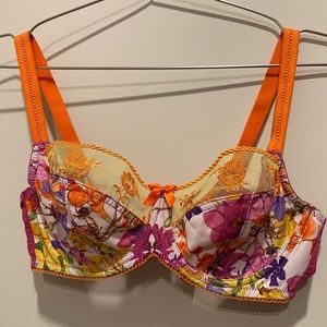 Colorful Floral Bra